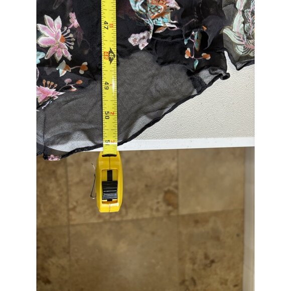 ICE Vintage Silk Blend Y2K Dress Drapped Neck Asymetrical Hem Fairy Size Medium - Picture 13 of 13